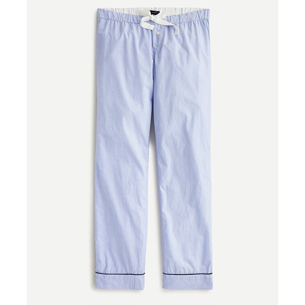 J.Crew Pajama Pants Womens‎ XXL Blue 100% Cotton Sleep Bottoms Loungewear NWOT